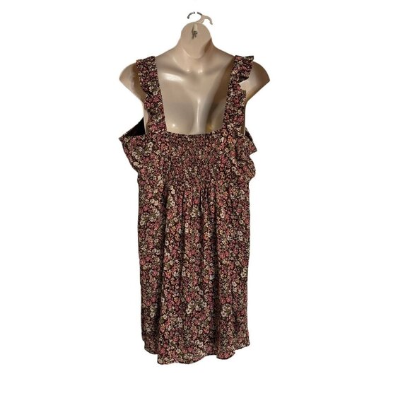 Nine Britton 2X Smocked Back Sleeveless Floral Print Midi Lined Dress NWT - Picture 6 of 11